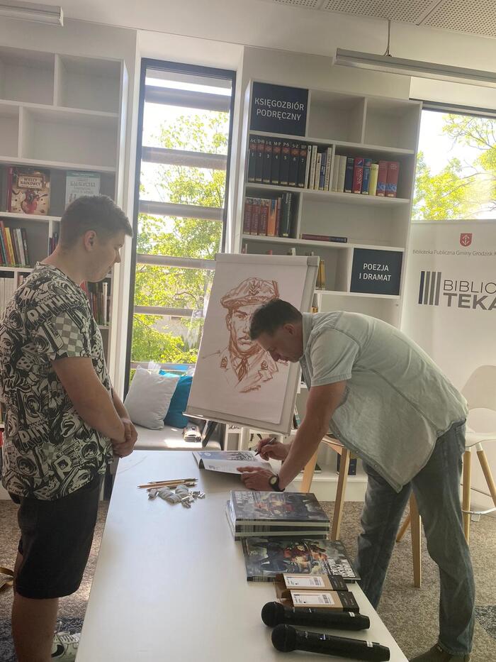 Warsztaty z autorami komiksu „Monte Cassino 1944. Bitwa dziesięciu armii” – Grodzisk Maz., 15 maja 2024 Nazwa