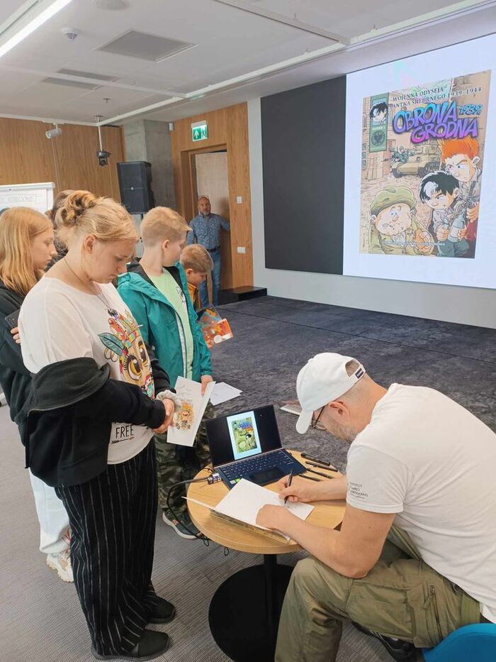 Warsztaty komiksowe dla uczniów szkół podstawowych „80. rocznica bitwy pod Monte Cassino” – Warszawa, 23 maja 2024