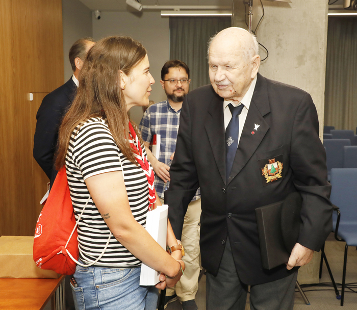 „Bohaterowie spod Monte Cassino na rozstajach historii. Losy żołnierzy 2 Korpusu po II wojnie światowej” – Dyskusja – Warszawa, 22 maja 2024. Fot. Piotr Życieński (IPN)